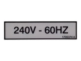 1705374 Decal, 240V 60Hz | JLG